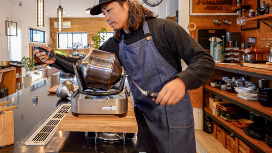 サンプルロースターを使った基本的な焙煎方法